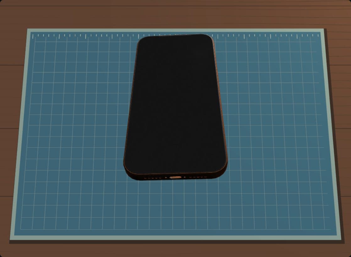 iPhone model in the Viflux workshop